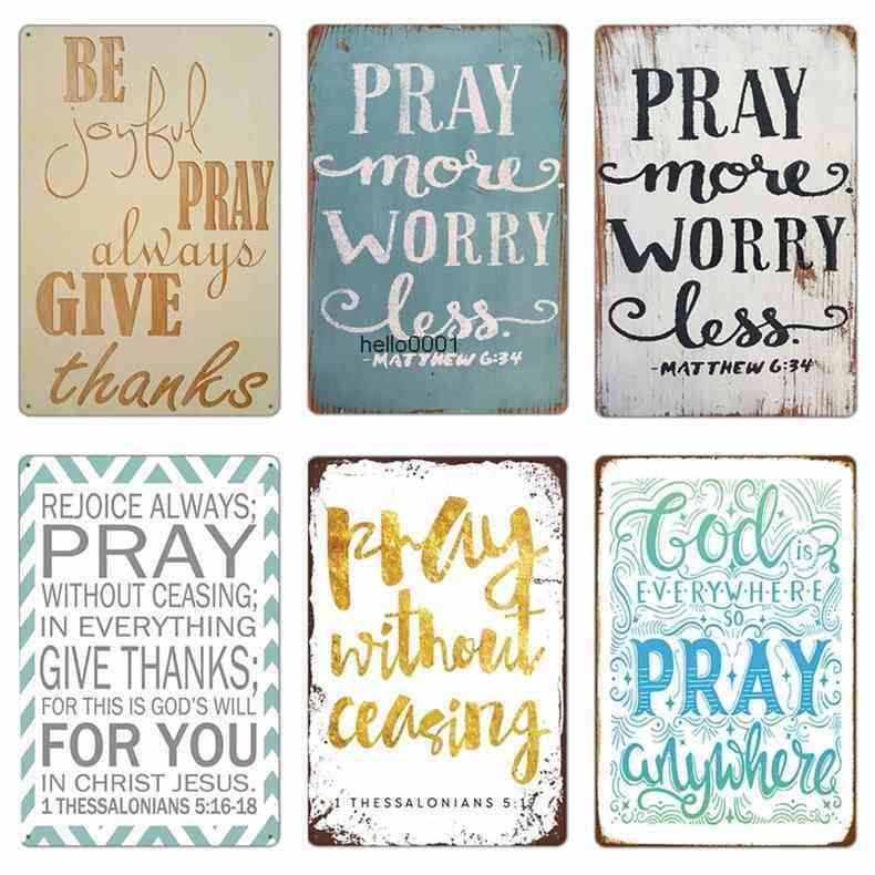Church Pray Every Day Retro Metal Tin Signs Plate 20x30cm Vintage Poster for Home Decoration Believer Bedroom Wall Decora
Church Pray Every Day Retro Metal Tin Signs Plate 20x30cm Vintage Poster for Home Decoration Believer Bedroom Wall Decora