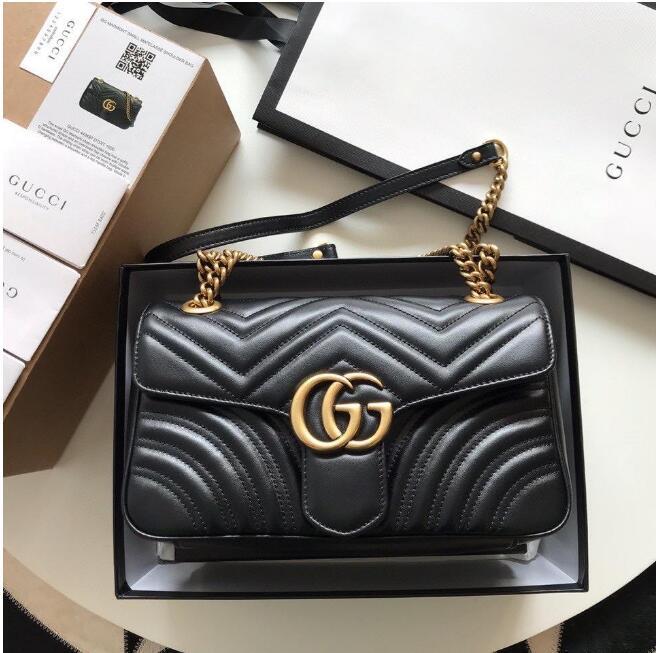 GUCCI Luxury Designer New Style Marmont Shoulder Bags Women GG Gold Chain Cross Body Bag PU Leather Handbags Purse Female, No bags
GUCCI Luxury Designer New Style Marmont Shoulder Bags Women GG Gold Chain Cross Body Bag PU Leather Handbags Purse Female, No bags