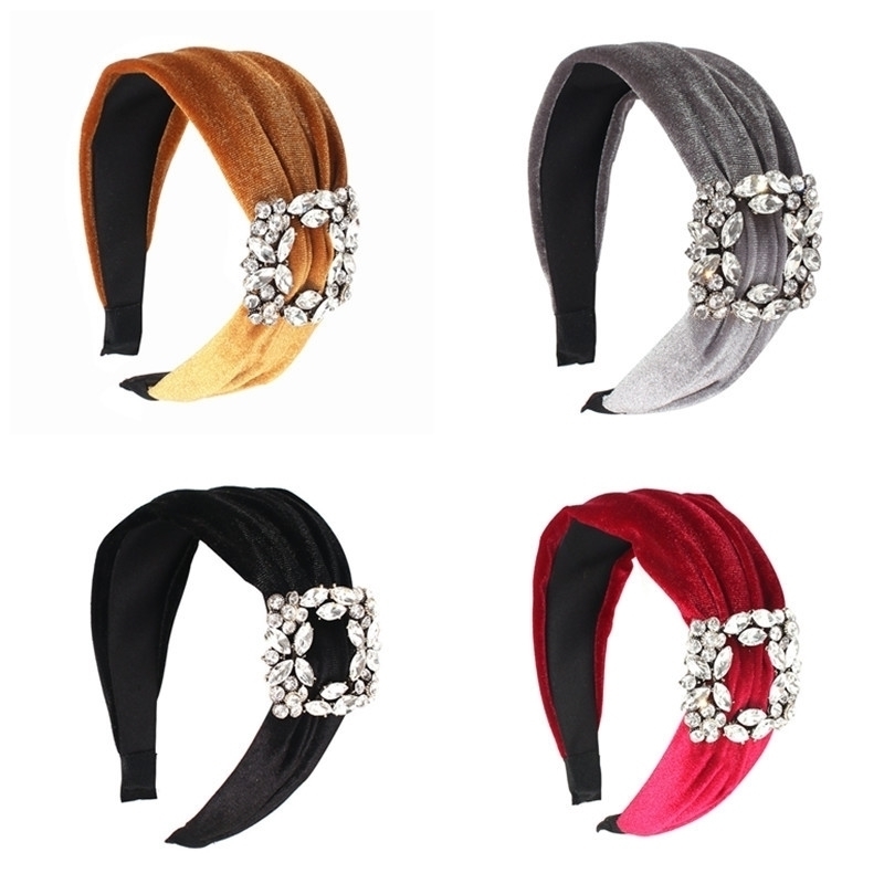 velvet golden Diamond inlaid hoop fashion Korean knotting headband hair accessories
velvet golden Diamond inlaid hoop fashion Korean knotting headband hair accessories