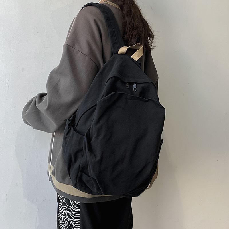 HOCODO New Canvas Backpack Solid Color Casual Women's Backpack High Quality Travel Female Schoolbags For Teenager Girls, Black
HOCODO New Canvas Backpack Solid Color Casual Women's Backpack High Quality Travel Female Schoolbags For Teenager Girls, Black
