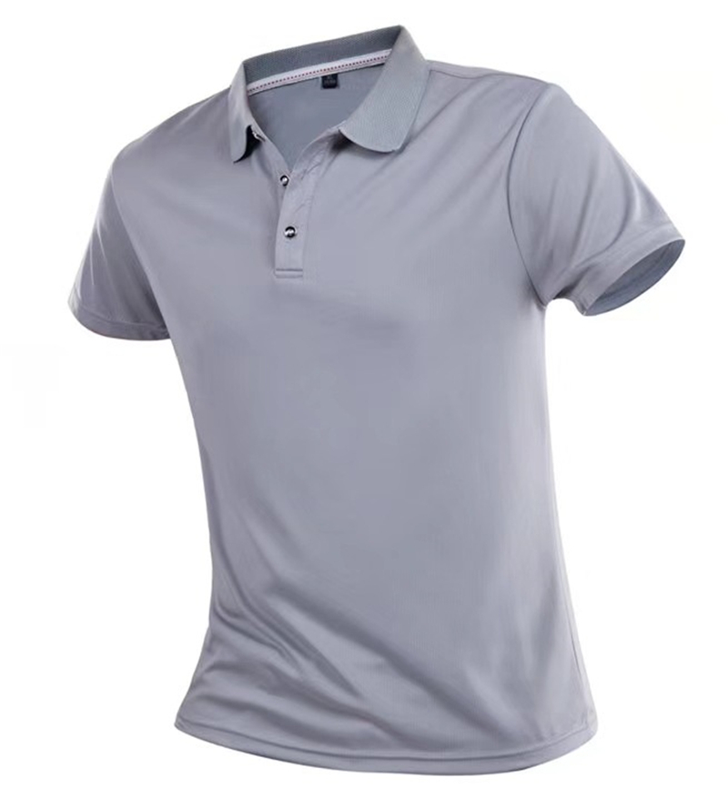 Summer Classic Polo Shirt Men Quick Dry Breathable Tops Casual Solid Slim Sportswear Golf Tennis Camisa Masculina Polo Shirt 4XL 210308