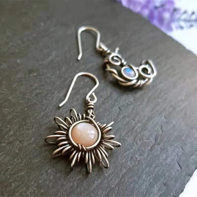 Dangle & Chandelier Bohemia Sun Moon Earrings Retro Silver Color Crystal Drop Women Female Boho Fashion Jewelry Gift Earring
Dangle & Chandelier Bohemia Sun Moon Earrings Retro Silver Color Crystal Drop Women Female Boho Fashion Jewelry Gift Earring