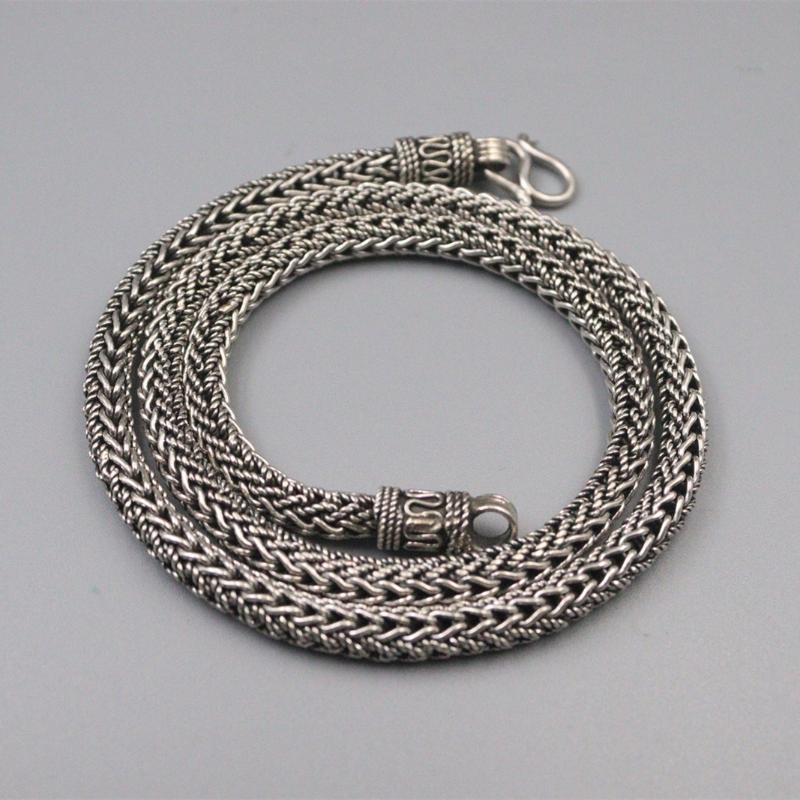 Chains Real Sterling Silver 925 Chain Women Men 6mm Round Wheat Crisscross Necklace 20inch 22inch
Chains Real Sterling Silver 925 Chain Women Men 6mm Round Wheat Crisscross Necklace 20inch 22inch