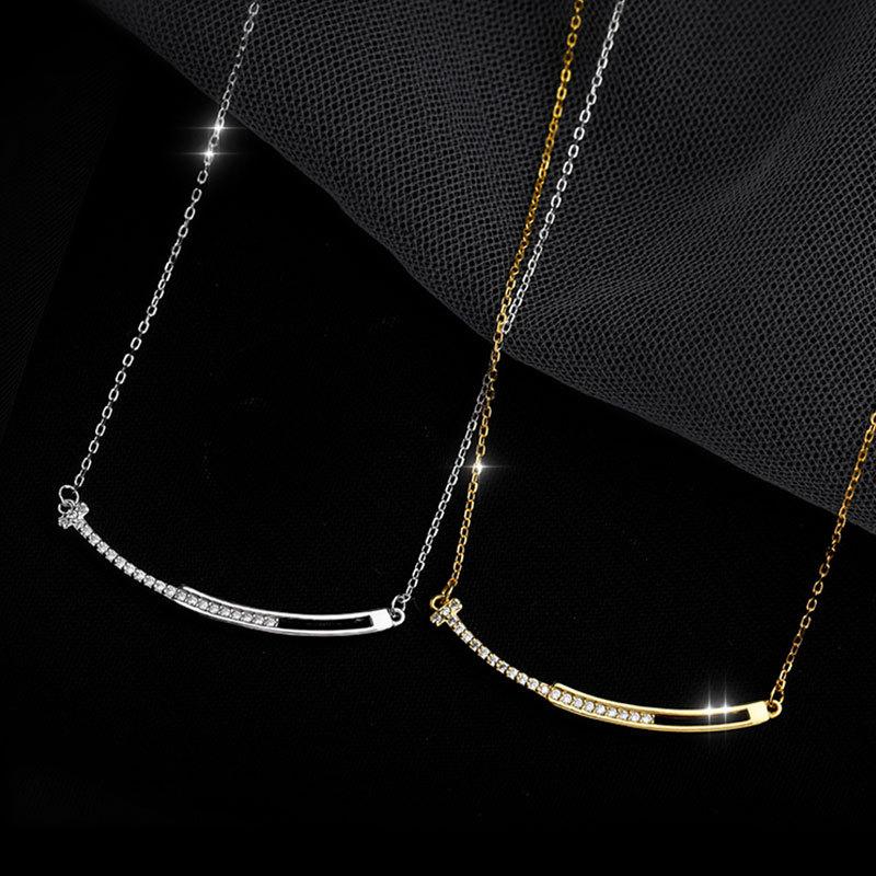 Lockets 925 Sterling Silver Zircon Diamond Smile Necklaces Simple Design Fashion Women Jewelry Wedding Party Gift
Lockets 925 Sterling Silver Zircon Diamond Smile Necklaces Simple Design Fashion Women Jewelry Wedding Party Gift