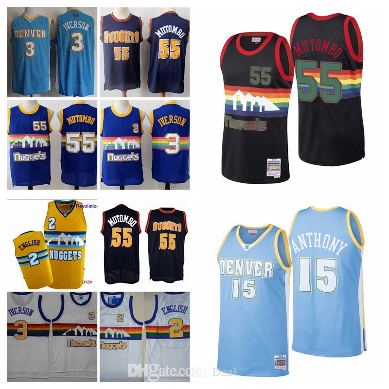 Classic Vintage Jersey 15 Carmelo Anthony Retro BlueDenverNuggets55 Dikembe Mutombo College 3 Allen Iverson Ba, Black;red
Classic Vintage Jersey 15 Carmelo Anthony Retro BlueDenverNuggets55 Dikembe Mutombo College 3 Allen Iverson Ba, Black;red