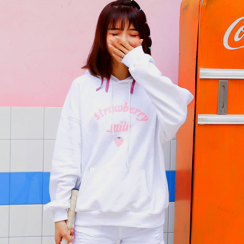 2021 New Japanese Kawaii Letter Strawberry Printing Hoodies Schoolgirl Winter Kpop Harajuku Sweet Oversized Sweatshirt with Top Female Hood, Pink.
2021 New Japanese Kawaii Letter Strawberry Printing Hoodies Schoolgirl Winter Kpop Harajuku Sweet Oversized Sweatshirt with Top Female Hood, Pink.