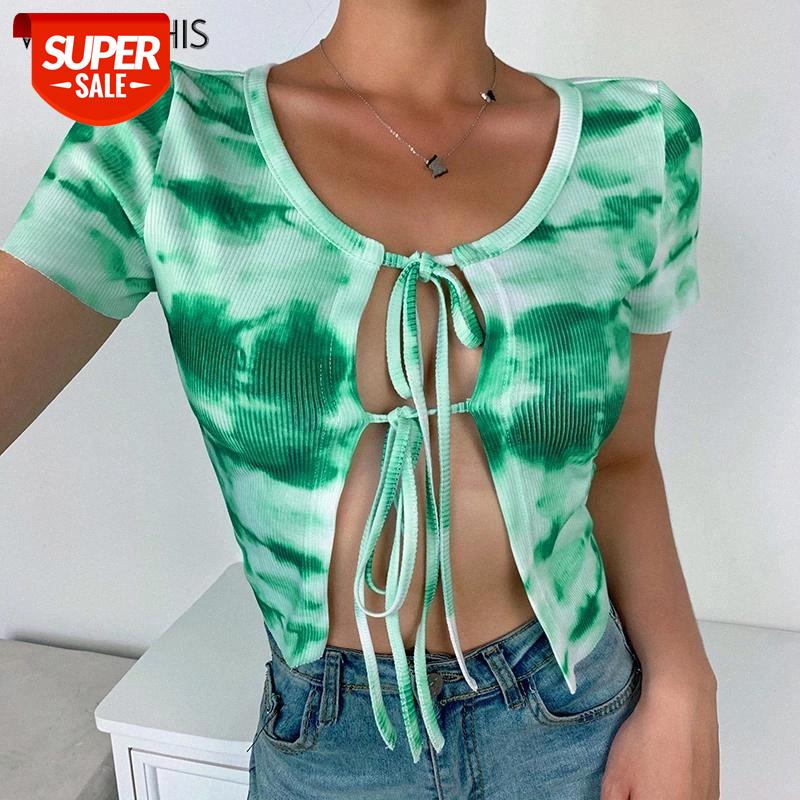 WannaThis Short Sleeve Tie-dye Crop Top Women Front Bandage Sexy Hollow Out Lace up Tank Top O-Neck Lace up Cropped Shirts New #QK1Z, White
WannaThis Short Sleeve Tie-dye Crop Top Women Front Bandage Sexy Hollow Out Lace up Tank Top O-Neck Lace up Cropped Shirts New #QK1Z, White