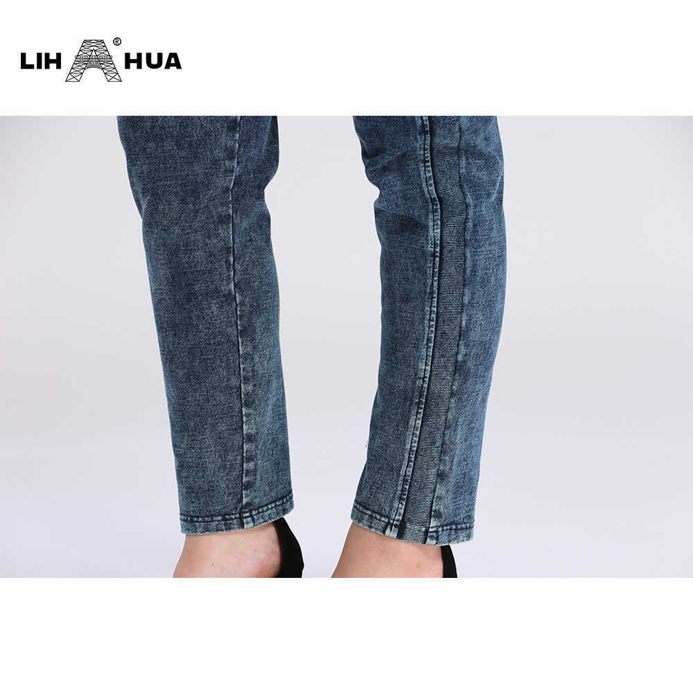 LIH HUA Women's Plus Size Casual Jeans high flexibility 210922