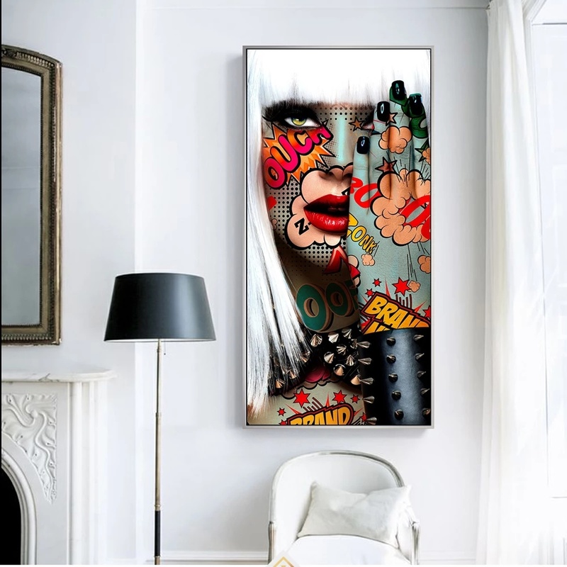 Body Graffiti Art Paintings Print on Canvas Art Posters and Prints Modern sexy Girls Canvas Pictures For Living Room Cuadros