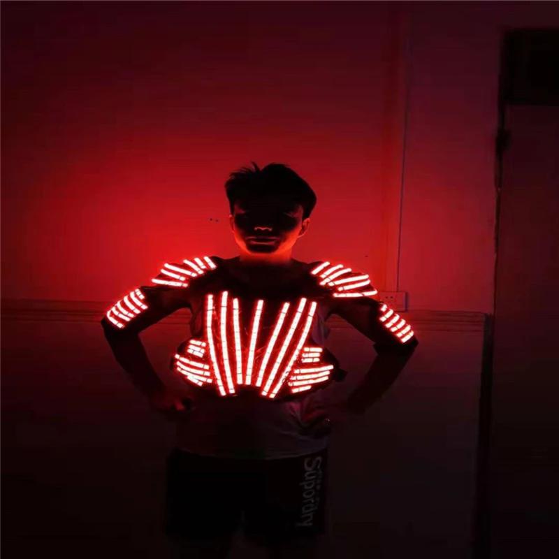 Stage Wear DJ Led Light Robot Men Suit Costumes RGB Colorful Lighted Armor Outfits Glowing Vest Fashion Show Costume, Rgb 7 colours change
Stage Wear DJ Led Light Robot Men Suit Costumes RGB Colorful Lighted Armor Outfits Glowing Vest Fashion Show Costume, Rgb 7 colours change