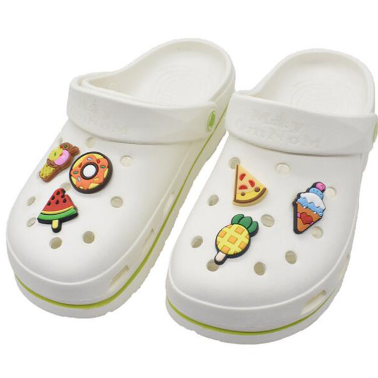 colorful cartoon foods croc charms pvc garden shoe decoration soft rubber shoecharms buckle 16 styles, White;pink
colorful cartoon foods croc charms pvc garden shoe decoration soft rubber shoecharms buckle 16 styles, White;pink
