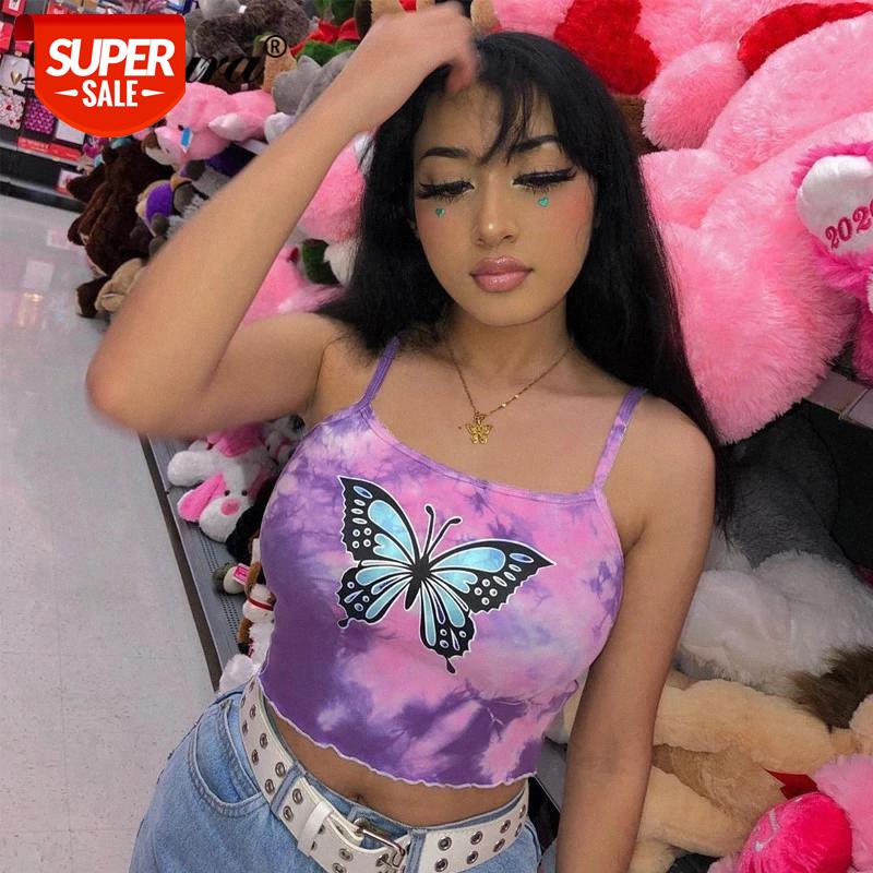 Dulzura tie dye butterfly print women crop top camis strap ruffle bodycon sexy backless 2020 summer clothes party club gothic #Rc0R, White
Dulzura tie dye butterfly print women crop top camis strap ruffle bodycon sexy backless 2020 summer clothes party club gothic #Rc0R, White