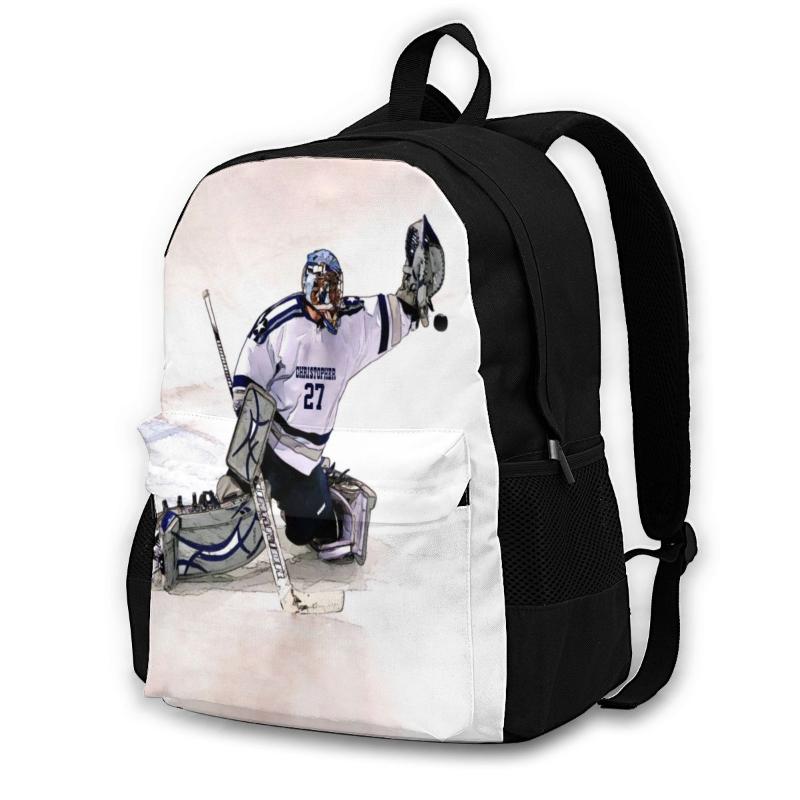Backpack Hockey Backpacks Polyester Primary School Unisex Breathable Basic Bags