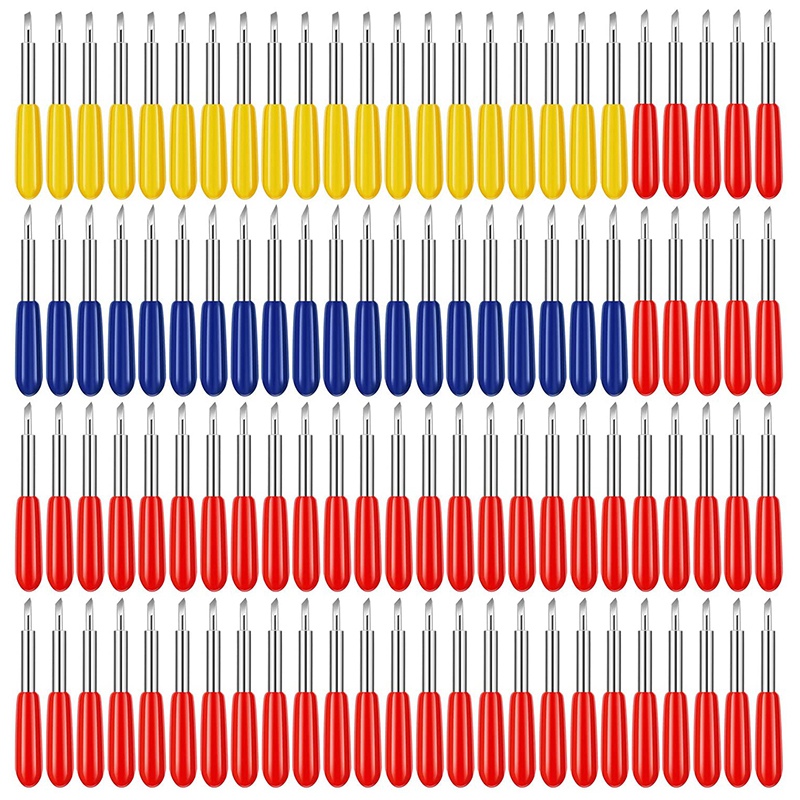Retai 100Pcs Cutting Bades for Cricut Expore Air/Air 2 Maker Expression 30 45 60 Degree Viny Cutting Repacement Bades
Retai 100Pcs Cutting Bades for Cricut Expore Air/Air 2 Maker Expression 30 45 60 Degree Viny Cutting Repacement Bades