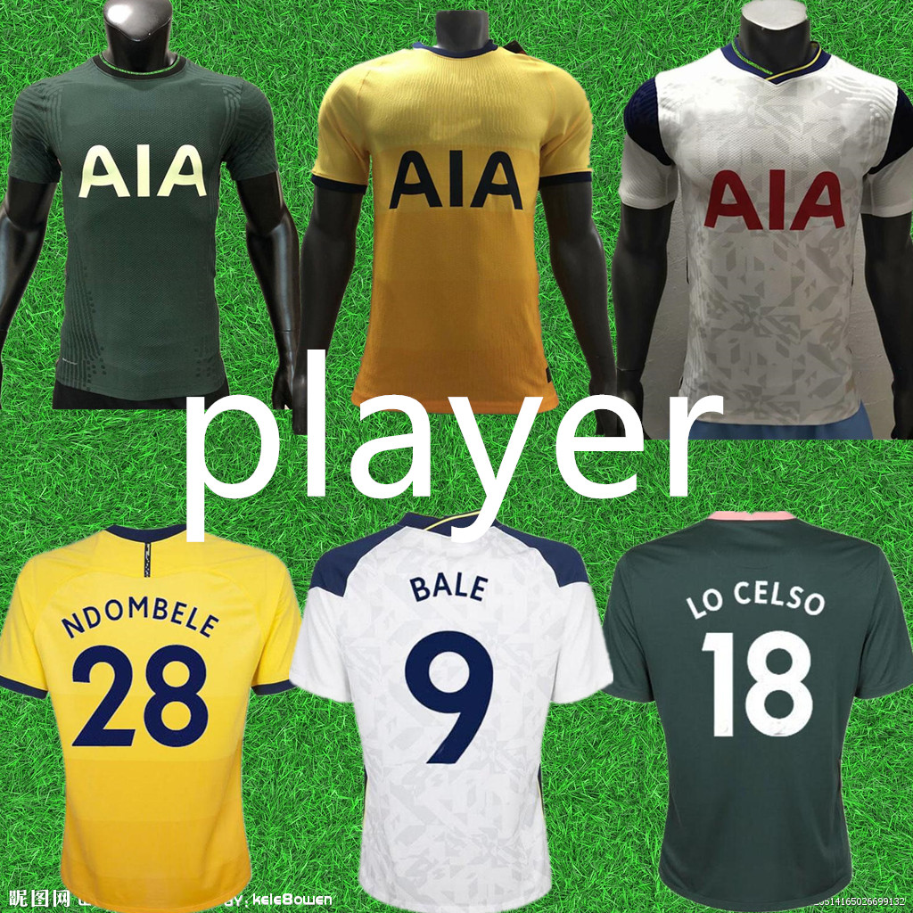 2021 Player version white Home BALE SON Soccer Jerseys 2020 Away KANE LLORENTE DELE Soccer shirt LUCAS Customized Football uniform, Green
2021 Player version white Home BALE SON Soccer Jerseys 2020 Away KANE LLORENTE DELE Soccer shirt LUCAS Customized Football uniform, Green