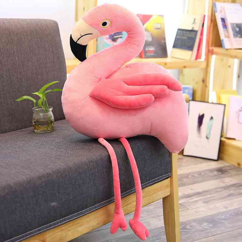 Animals Plush Toys Cute Swan Flamingo Ostrich Doll Stuffed Soft Ballet Crown Baby Kids Appease Toy Gift for Girl MR005 210728