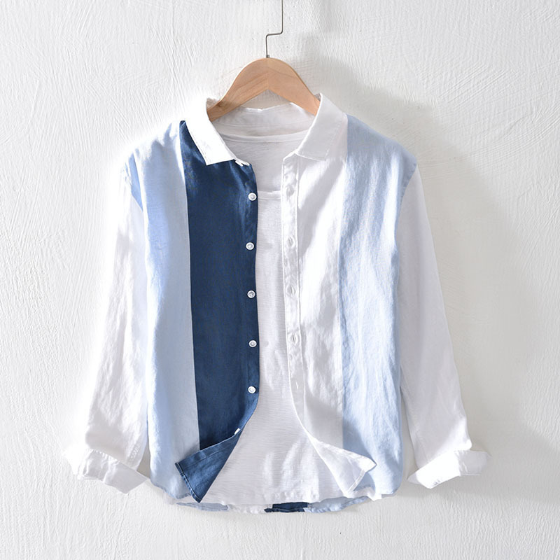 2021 New Vintage Man's Long Sleeve Linen Cotton Breathable Casual Hip Hop Shirt Strretwear Stripe Male Shirts P9iw, White
2021 New Vintage Man's Long Sleeve Linen Cotton Breathable Casual Hip Hop Shirt Strretwear Stripe Male Shirts P9iw, White