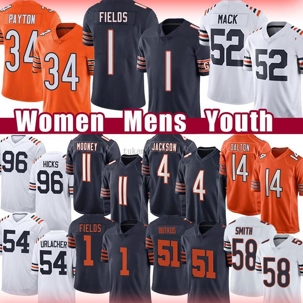 1 Justin Fields Khalil Mack Jersey Walter Payton Eddie Jackson David Montgomery Darnell Mooney Akiem Hicks Andy Dalton Roquan Smith Custom Football, Youth size s-xl (xiongddui)
1 Justin Fields Khalil Mack Jersey Walter Payton Eddie Jackson David Montgomery Darnell Mooney Akiem Hicks Andy Dalton Roquan Smith Custom Football, Youth size s-xl (xiongddui)
