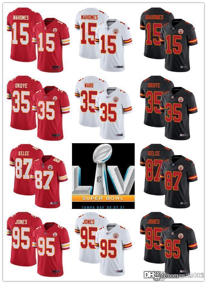 Mens Womens Youth Kansas City Chiefs 15 Patrick Mahomes 87 Travis Kelce 95 Chris Jones 35 Christian Okoye Football Jersey, Black;red
Mens Womens Youth Kansas City Chiefs 15 Patrick Mahomes 87 Travis Kelce 95 Chris Jones 35 Christian Okoye Football Jersey, Black;red