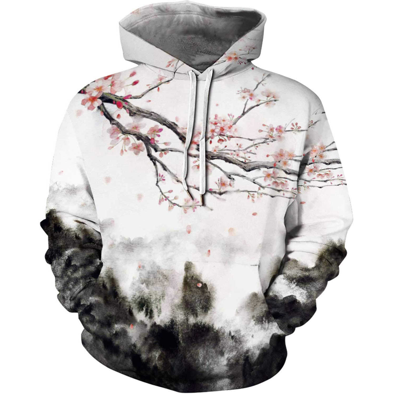 Hoodie Fashion Style Couple's Sweater Plum Blossom Landscape Picture Hooded Pullover Sweatshirt 3d Digital Printing Hoodie Perfect for T-shirt, Black
Hoodie Fashion Style Couple's Sweater Plum Blossom Landscape Picture Hooded Pullover Sweatshirt 3d Digital Printing Hoodie Perfect for T-shirt, Black