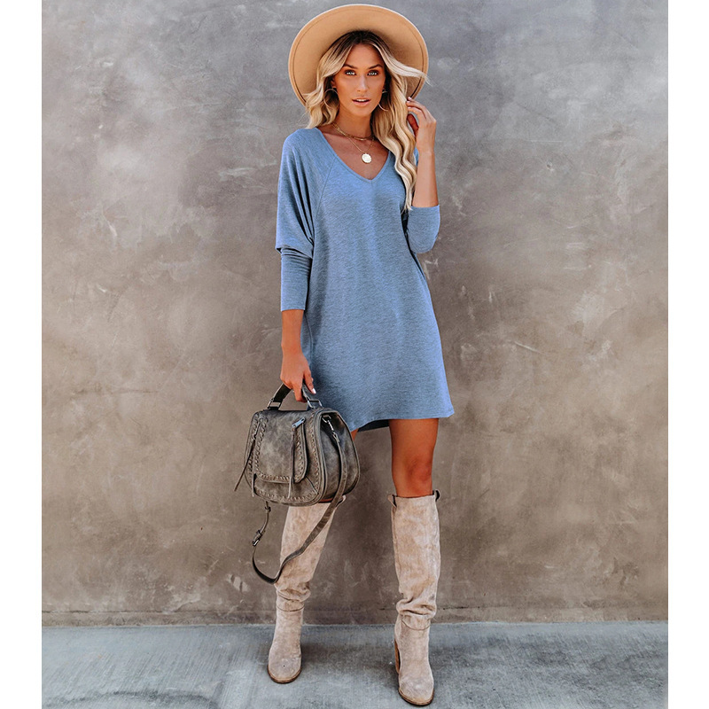2021 Autumn Winter New European and American Fashion Women's Short Skirt Solid Color Long-sleeved v Collar Show Thin Es 15ze, Beige
2021 Autumn Winter New European and American Fashion Women's Short Skirt Solid Color Long-sleeved v Collar Show Thin Es 15ze, Beige