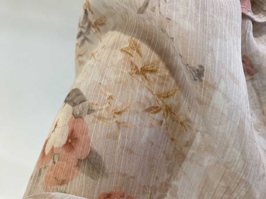 Korean Sweet Romantic Floral Print Dresses Chiffon Puff Sleeve V-neck Chic Vestidos Vintage Elegant Pleated Dress 25535 210422