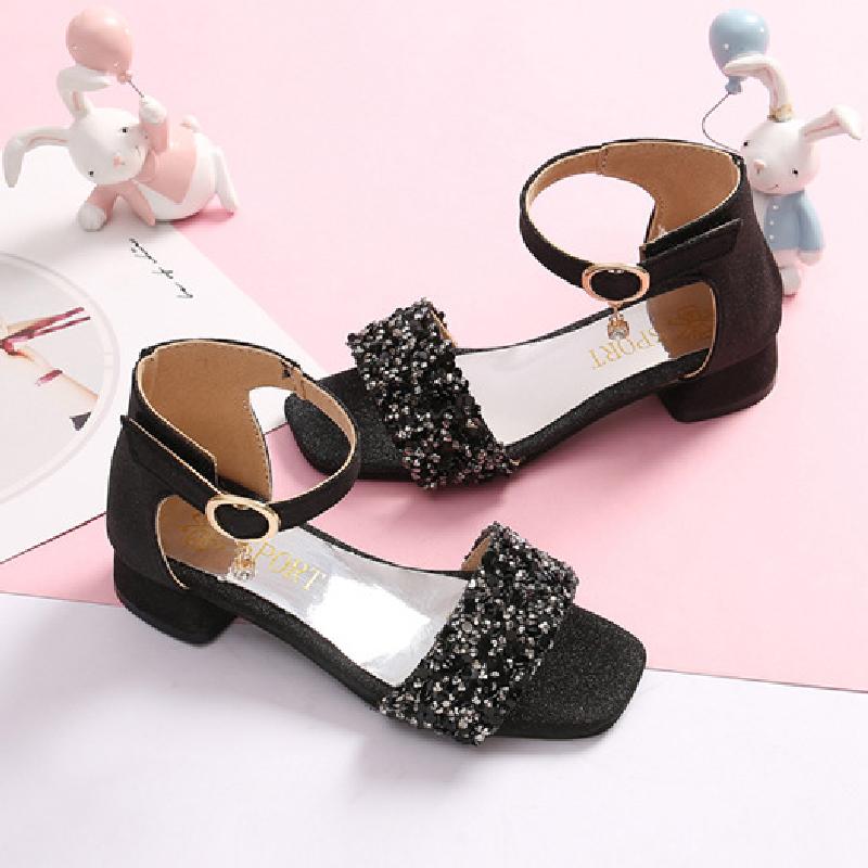 Sandals Glitter Sandal For Girl Romal Style Children Summe Shoes Open Toe Princess Girls High Heels Kids With Pendant, Black;red
Sandals Glitter Sandal For Girl Romal Style Children Summe Shoes Open Toe Princess Girls High Heels Kids With Pendant, Black;red