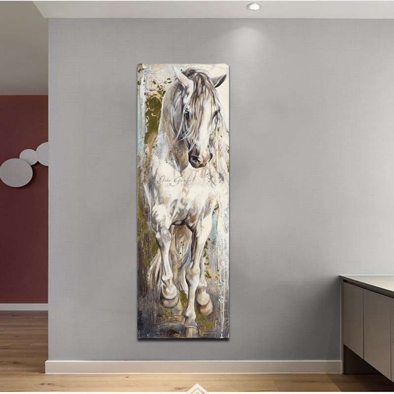 SELFLESSLY Horse Paintings Modern Wall Art Pictures For Living Room Animal Poster Prints Vintage Decorative Pictures Unframed