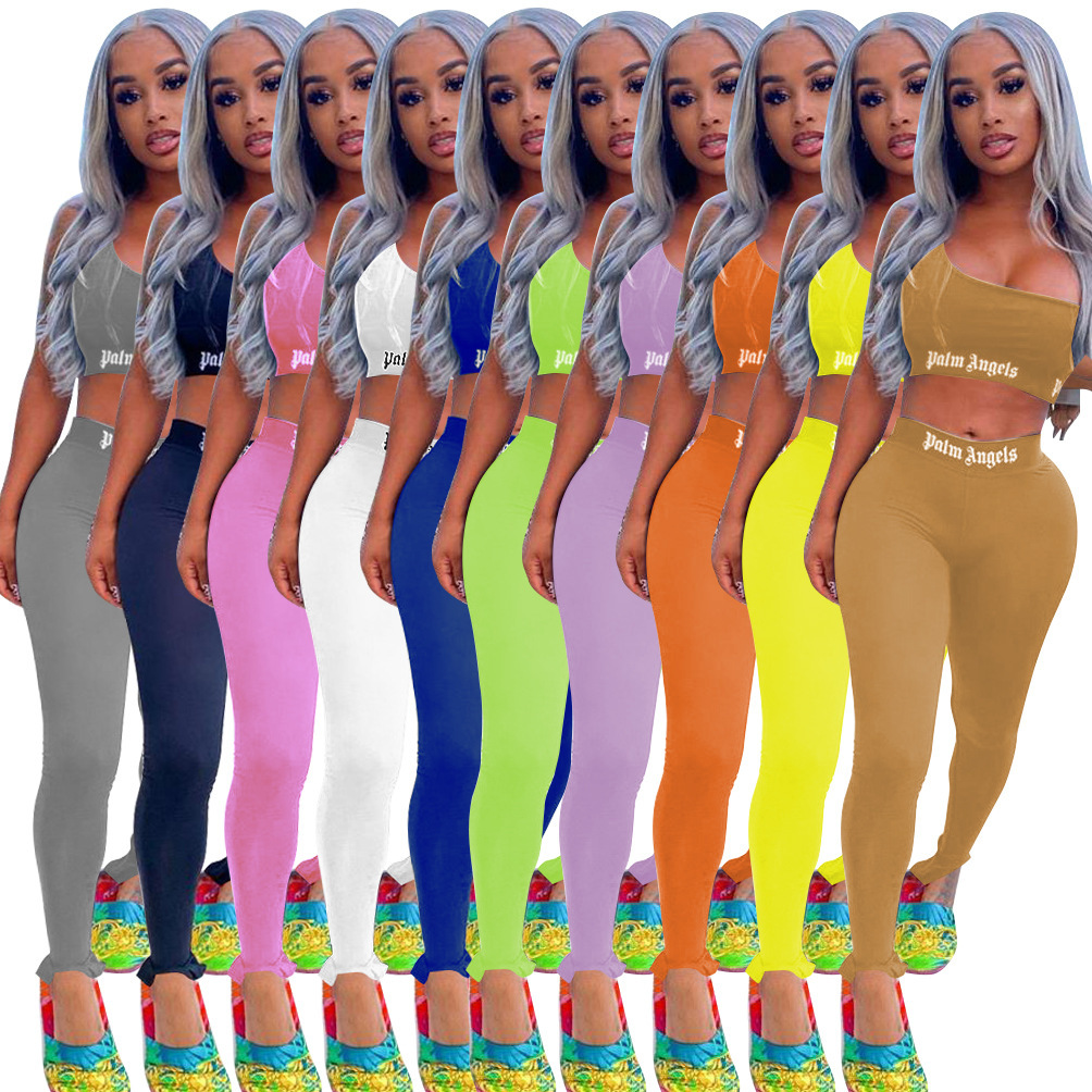 10 colors Summer sexy womens sports suit 2021 new solid color fashion print letter casual tight sports suit T1315, Gray
10 colors Summer sexy womens sports suit 2021 new solid color fashion print letter casual tight sports suit T1315, Gray