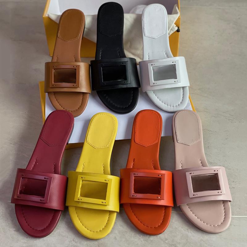 Designer Signature Slides Slippers Women Black Withe Banded Flats Sandals Leather Embellished Baguette Pattern Ladies Sexy Letter Beach Flip Flops 35-41, Color 7
Designer Signature Slides Slippers Women Black Withe Banded Flats Sandals Leather Embellished Baguette Pattern Ladies Sexy Letter Beach Flip Flops 35-41, Color 7