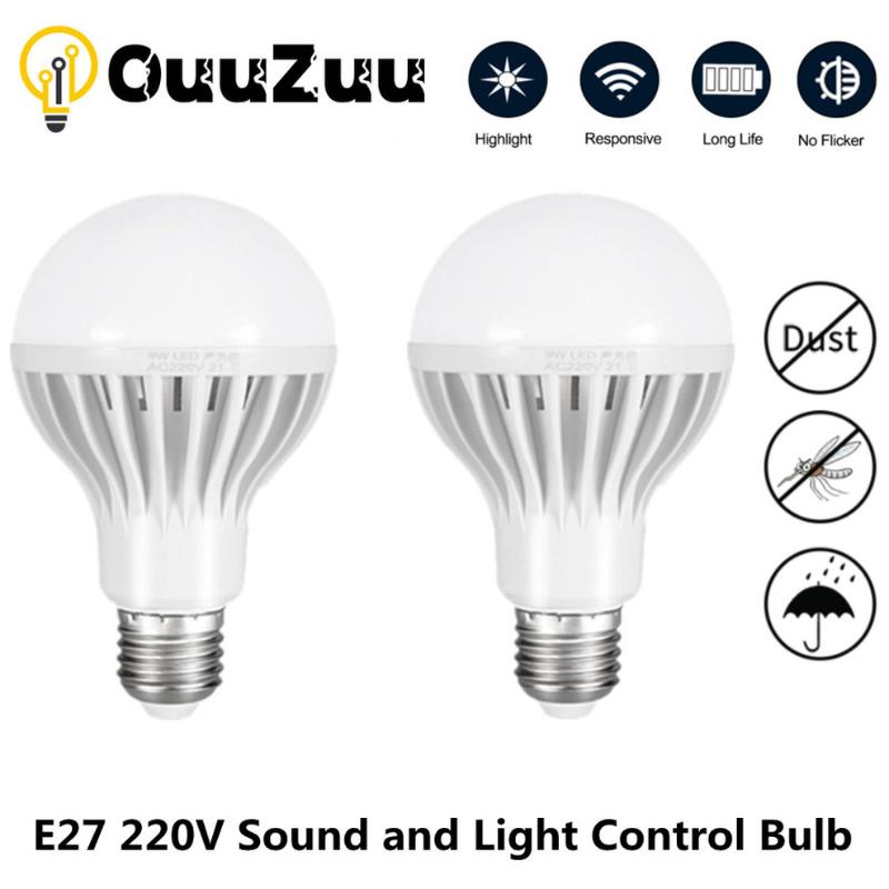 Night Lights E27 220V Led Bulb 3W 5W 7W 9W 12W Sound And Light Control AC Auto Smart Lamp Sensor
Night Lights E27 220V Led Bulb 3W 5W 7W 9W 12W Sound And Light Control AC Auto Smart Lamp Sensor