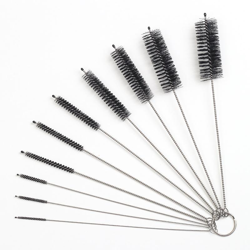 3sets/lot 10 in 1 Nylon Cleaning Bottle Brush Pipe Cleaning Brushes Tube Bottle Straw Washing Cleaner Bristle Kit Tool Black
3sets/lot 10 in 1 Nylon Cleaning Bottle Brush Pipe Cleaning Brushes Tube Bottle Straw Washing Cleaner Bristle Kit Tool Black