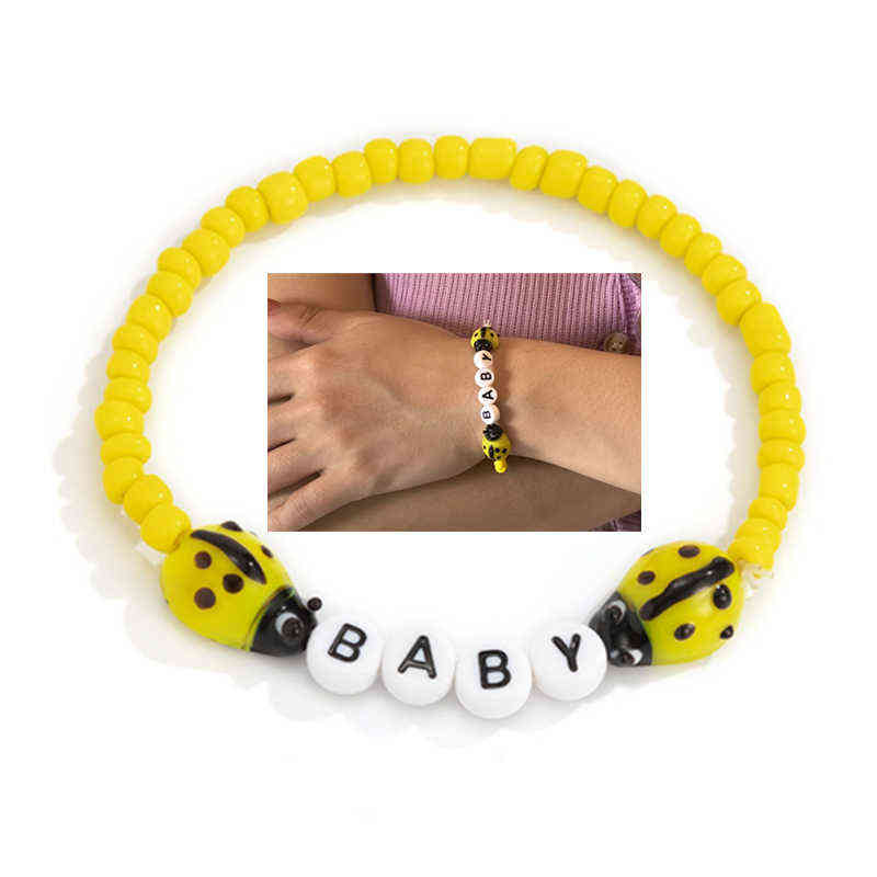 Fashion Boho Style Jewelry Yellow Rice Woven Beaded Bracelet Baby Ladybug Bracelets for Women Girls Gifts Bijoux
Fashion Boho Style Jewelry Yellow Rice Woven Beaded Bracelet Baby Ladybug Bracelets for Women Girls Gifts Bijoux