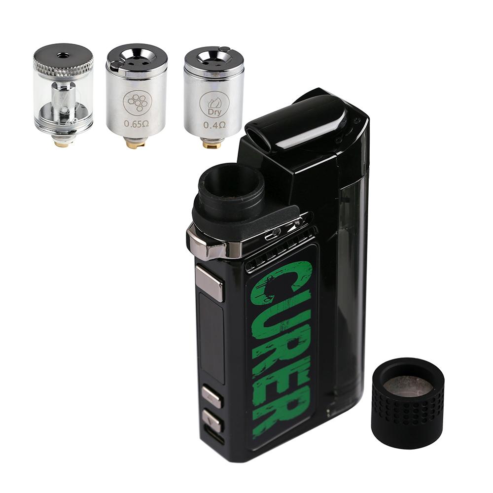 Authentic LTQ Vapor Curer 3 in 1 Vaporizer E cigarette Kits 1600mAh Vape mod for Dry Herb Thick Oil Wax Adjustable Temperature, Black
Authentic LTQ Vapor Curer 3 in 1 Vaporizer E cigarette Kits 1600mAh Vape mod for Dry Herb Thick Oil Wax Adjustable Temperature, Black