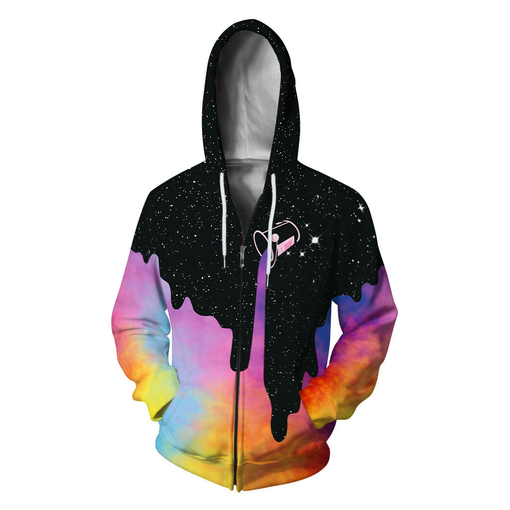 DIY Hoodies Customized 3D Digital Printing Casual Sports Zipper Long Sleeve Hooded Sweater for Men and Women Custom Sweatshirts Plus Size XXXXXL