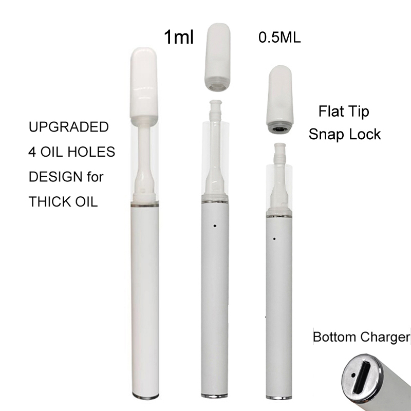 Lead Free Full Ceramic Disposable Vape Pens 0.5ml 1ml Glass Tanks 350mAh Rechargeable Battery Premium Thick Oil Cartridges Empty Ecigs Vaporizer Carts 4 Holes
Lead Free Full Ceramic Disposable Vape Pens 0.5ml 1ml Glass Tanks 350mAh Rechargeable Battery Premium Thick Oil Cartridges Empty Ecigs Vaporizer Carts 4 Holes