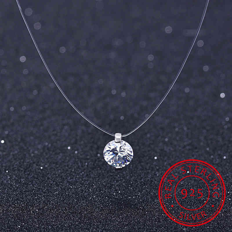 925 Sterling Sier Invisible Chains Lin Chains Chokers 6mm Zirconia Hangers for Women Jewels X4474S
925 Sterling Sier Invisible Chains Lin Chains Chokers 6mm Zirconia Hangers for Women Jewels X4474S