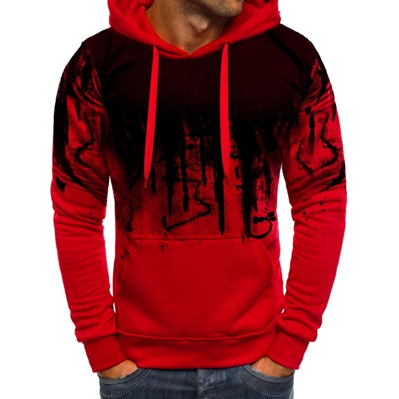 Autumn Camouflage Printed Hoodies Men Streetwear Tracksuit Hooded Sweatshirts Male Casual Man hoodie Pullover Drop 201020