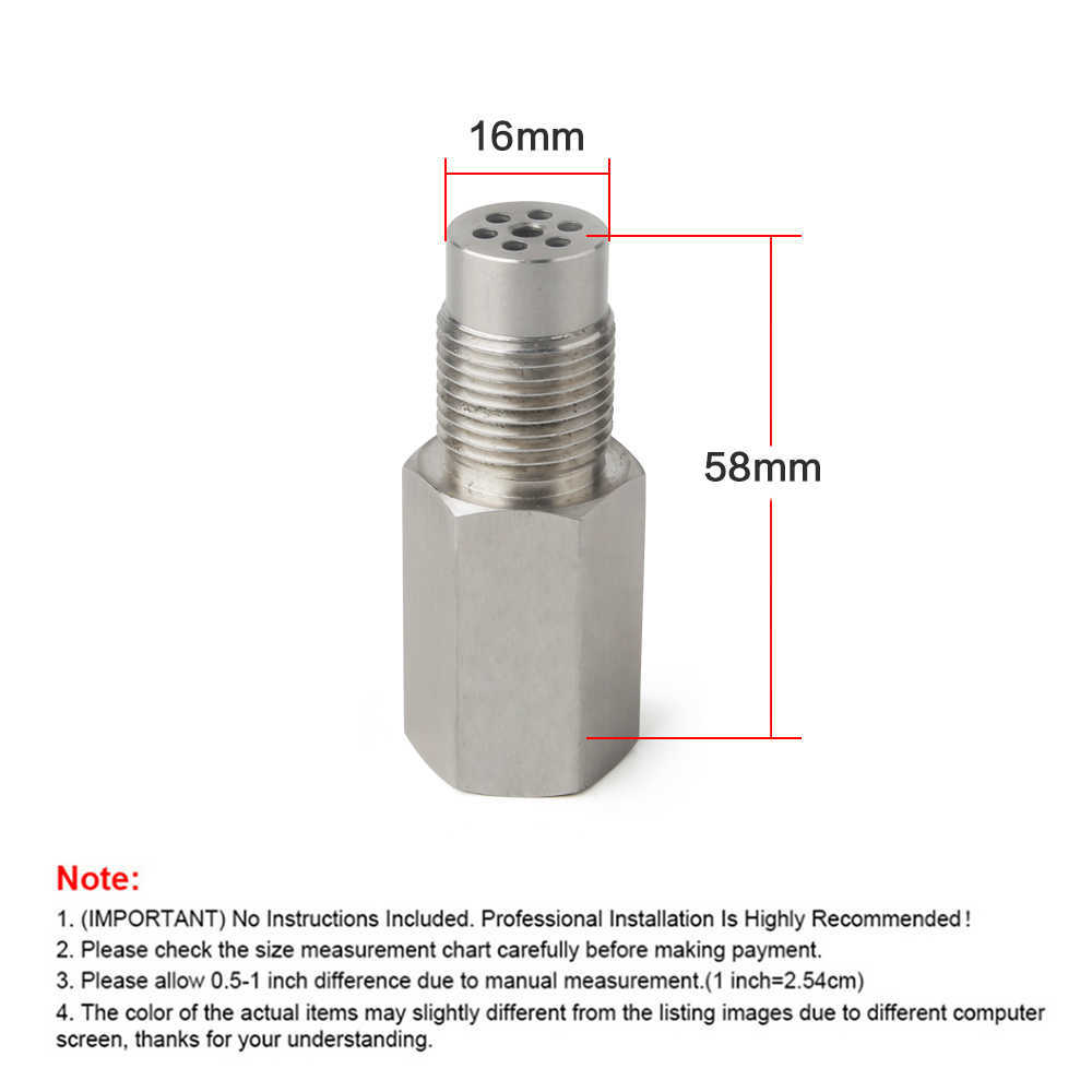 Oxygen O2 Sensor M18X1.5 Extender Spacer Adapter Bung Catalytic Converter CEL Eliminator Check Engine Light Car Accessories Car