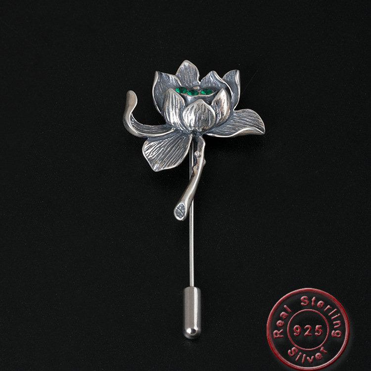 Pins, Brooches Amxiu Handmade 925 Jewelry Antique Silver Vintage Brooch Lotus Flower For Women Mom Gift Clothes Hat Suit Accessories
Pins, Brooches Amxiu Handmade 925 Jewelry Antique Silver Vintage Brooch Lotus Flower For Women Mom Gift Clothes Hat Suit Accessories