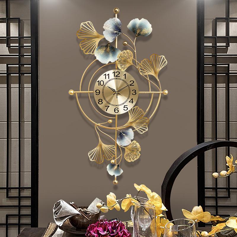 Wall Clocks The Ginkgo Biloba Large Clock Metal Three-dimensional Home Living Room Background Decoration Mute Gold Watch
Wall Clocks The Ginkgo Biloba Large Clock Metal Three-dimensional Home Living Room Background Decoration Mute Gold Watch