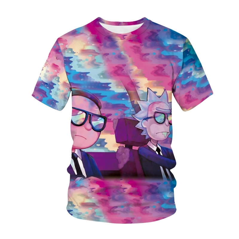 T shirt3D digital print stereo T-shirt couple short sleeve Rick and Morty, White;black
T shirt3D digital print stereo T-shirt couple short sleeve Rick and Morty, White;black