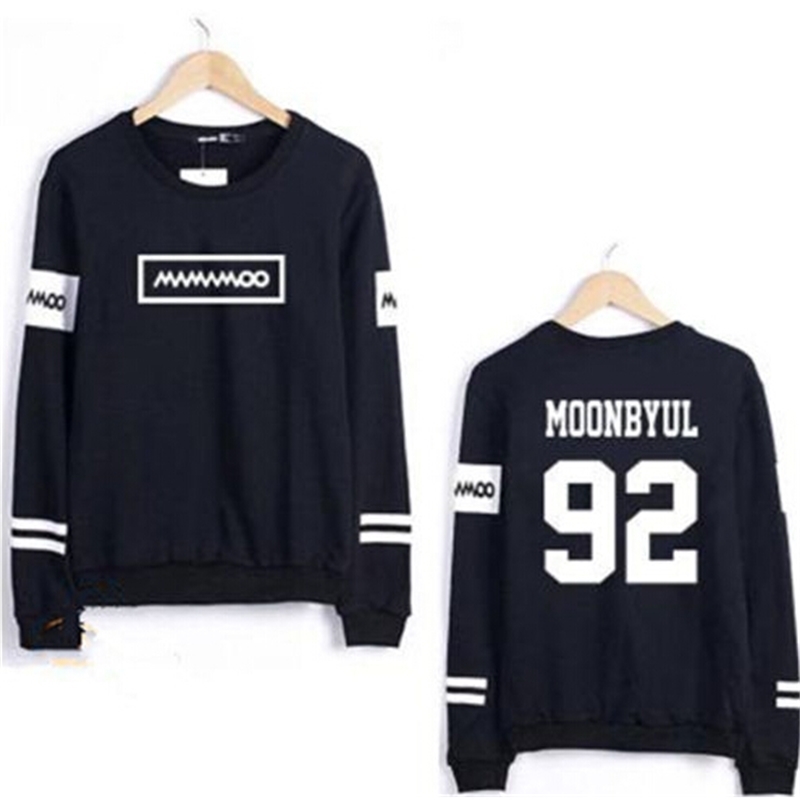 Kpop mamamoo solar moonbyul member name printing o neck thin sweatshirt for spring fashion pullover hoodies for fans 201204