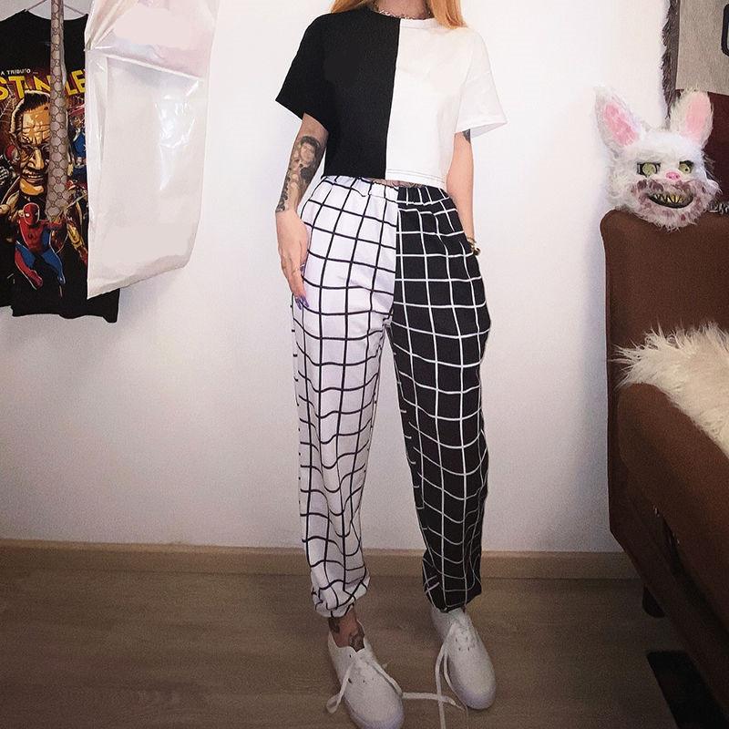 2021 New Black White Sport Pants Elasticity Sportpants Top Summer Contrast Pant for Women Hight Waist Plaid Jogging Trouser 9zka
2021 New Black White Sport Pants Elasticity Sportpants Top Summer Contrast Pant for Women Hight Waist Plaid Jogging Trouser 9zka