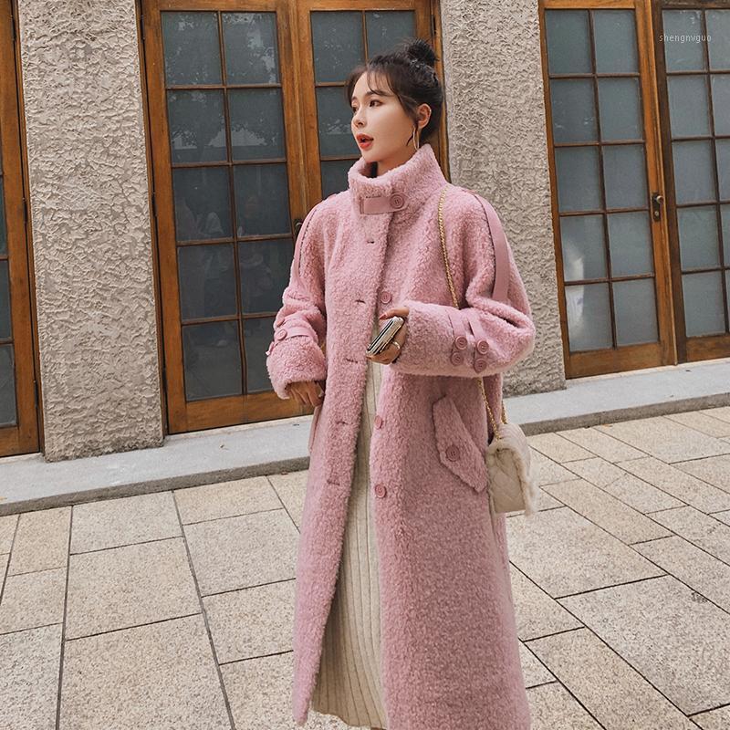 Women' Wool & Blends Winter Stand-Up Collar Pink Lamb Cotton Jacket Thick Fur One Mid-Length Sheep Shearing Coat Fashion Korean Loose V2, Photo color
Women' Wool & Blends Winter Stand-Up Collar Pink Lamb Cotton Jacket Thick Fur One Mid-Length Sheep Shearing Coat Fashion Korean Loose V2, Photo color