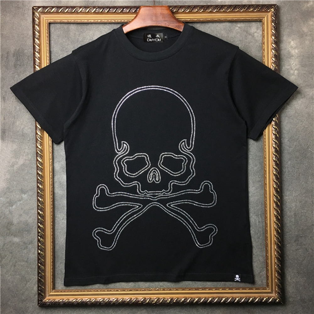 2021 New Barrett Men's 100% Cotton 3d Rhinestone Skull Print Short-sleeved T-shirt Streetwear| 2191001598 23v8, Black
2021 New Barrett Men's 100% Cotton 3d Rhinestone Skull Print Short-sleeved T-shirt Streetwear| 2191001598 23v8, Black
