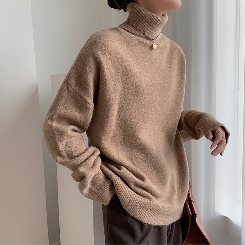 Women's Sweaters AOSSVIAO 2022 Autumn Winter Women Turtleneck Sweater Oversize Warm Pullovers Long Sleeve Korean Loose Jumper, White;black
Women's Sweaters AOSSVIAO 2022 Autumn Winter Women Turtleneck Sweater Oversize Warm Pullovers Long Sleeve Korean Loose Jumper, White;black