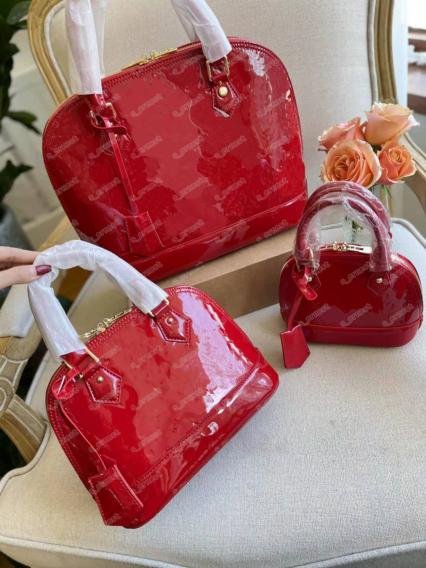Designer Shoulder Bags Quality Alma Fashion Women Chain Messenger Bag Leather Handbags Shell Ladies Crossbody Tote, Brown grid
Designer Shoulder Bags Quality Alma Fashion Women Chain Messenger Bag Leather Handbags Shell Ladies Crossbody Tote, Brown grid