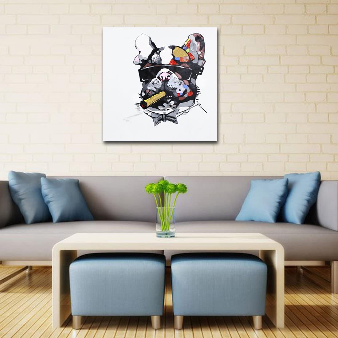 Animal Oil Painting Decorated Abstract Picture Art Paints on Canvas Hand Painted for Sofa Wall Decoration No Frame