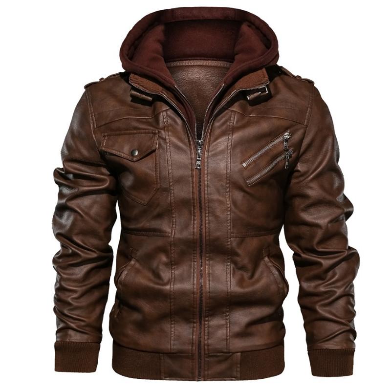 Men's Fur & Faux Mens Leather Jackets Outwear Hooded Biker Coat Men Cool Motorcycle Jacket Male Winter Autumn Jaquetas De Motocicleta 4XL, Black
Men's Fur & Faux Mens Leather Jackets Outwear Hooded Biker Coat Men Cool Motorcycle Jacket Male Winter Autumn Jaquetas De Motocicleta 4XL, Black